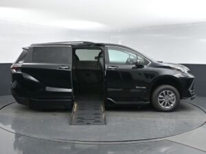 Black Toyota Sienna with BraunAbility Side Entry Automatic Fold Out conversion