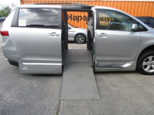Silver Toyota Sienna with Vantage Mobility Side Entry Automatic In Floor conversion