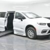 White Chrysler Pacifica with BraunAbility Side Entry Automatic Fold Out conversion