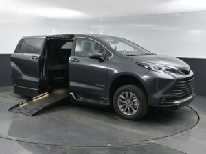 Grey Toyota Sienna with BraunAbility Side Entry Automatic Fold Out conversion