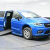 Blue Chrysler Pacifica with BraunAbility Side Entry Automatic In Floor conversion