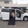 White Dodge Grand Caravan with BraunAbility Side Entry Manual Fold Out conversion