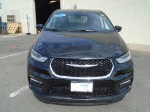 Black Chrysler Pacifica with BraunAbility Side Entry Automatic Fold Out conversion