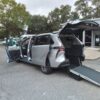 Silver Toyota Sienna with Driverge Rear Entry Manual Fold Out conversion