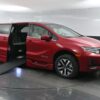 Red Honda Odyssey with BraunAbility Side Entry Automatic In Floor conversion