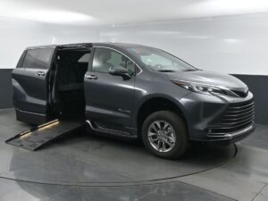 Grey Toyota Sienna with BraunAbility Side Entry Automatic Fold Out conversion