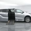 Silver Toyota Sienna with BraunAbility Side Entry Automatic Fold Out conversion