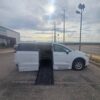White Chrysler Voyager with BraunAbility Side Entry Automatic Fold Out conversion