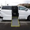 White Toyota Sienna with Vantage Mobility Side Entry Manual Fold Out conversion