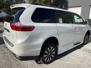 Black Toyota Sienna with Vantage Mobility Side Entry Automatic In Floor conversion