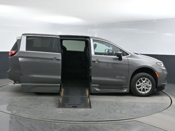 Grey Chrysler Pacifica with BraunAbility Side Entry Automatic Fold Out conversion