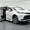 White Toyota Sienna with BraunAbility Side Entry Automatic In Floor conversion