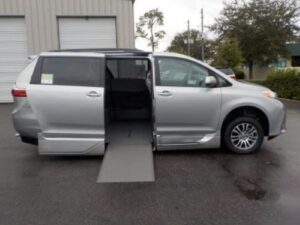 Silver Toyota Sienna with Vantage Mobility Side Entry Automatic In Floor conversion