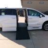 White Honda Odyssey with BraunAbility Side Entry Automatic In Floor conversion