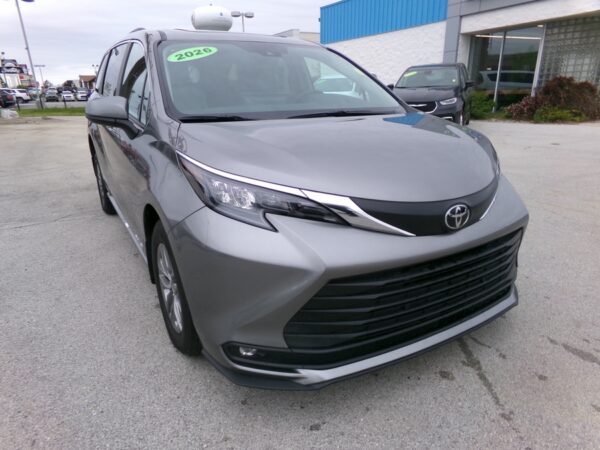 Grey Toyota Sienna with Driverge Rear Entry Manual Fold Out conversion