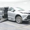 Silver Toyota Sienna with BraunAbility Side Entry Automatic Fold Out conversion