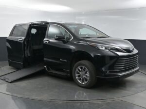 Black Toyota Sienna with BraunAbility Side Entry Automatic In Floor conversion
