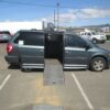 Blue Dodge Grand Caravan with BraunAbility Side Entry Automatic Fold Out conversion