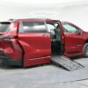 Red Toyota Sienna with BraunAbility Side Entry Automatic Fold Out conversion