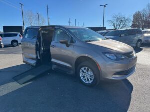 Silver Chrysler Pacifica with Vantage Mobility Side Entry Automatic In Floor conversion