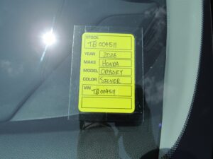 Silver Honda Odyssey with BraunAbility Side Entry Automatic In Floor conversion