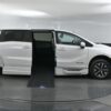 White Honda Odyssey with BraunAbility Side Entry Automatic In Floor conversion
