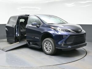 Blue Toyota Sienna with BraunAbility Side Entry Automatic In Floor conversion