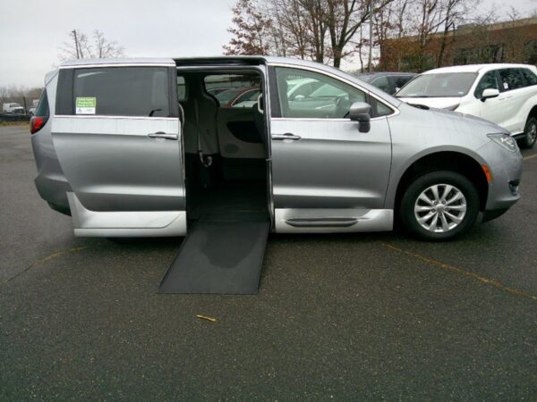 Silver Chrysler Pacifica with Vantage Mobility Side Entry Automatic In Floor conversion
