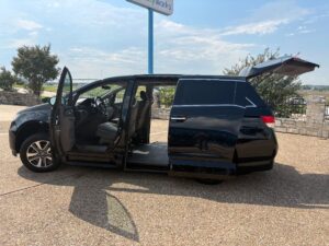 Black Honda Odyssey with Vantage Mobility Side Entry Automatic In Floor conversion