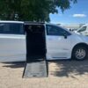 White Chrysler Voyager with BraunAbility Side Entry Automatic Fold Out conversion