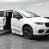 White Chrysler Pacifica with BraunAbility Side Entry Automatic Fold Out conversion