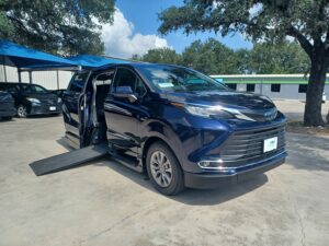 Blue Toyota Sienna with Vantage Mobility Side Entry Automatic In Floor conversion