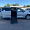 Silver Chrysler Pacifica with Driverge Side Entry Automatic Fold Out conversion