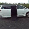 White Toyota Sienna with BraunAbility Side Entry Automatic In Floor conversion