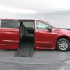 Red Chrysler Pacifica with BraunAbility Side Entry Automatic In Floor conversion