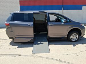 Silver Toyota Sienna with Vantage Mobility Side Entry Automatic In Floor conversion