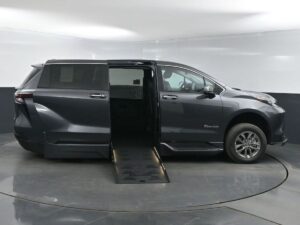 Grey Toyota Sienna with BraunAbility Side Entry Automatic Fold Out conversion
