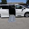 White Toyota Sienna with BraunAbility Side Entry Automatic Fold Out conversion