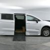 White Chrysler Pacifica with BraunAbility Side Entry Automatic Fold Out conversion