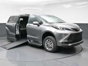 Grey Toyota Sienna with BraunAbility Side Entry Automatic In Floor conversion