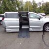 Silver Chrysler Pacifica with BraunAbility Side Entry Automatic Fold Out conversion