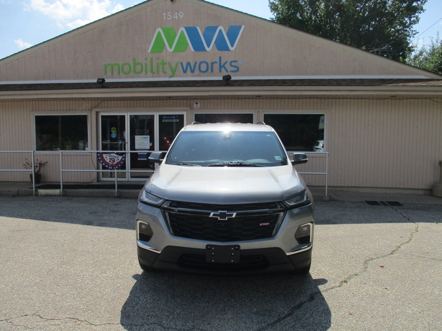 Grey Chevrolet Traverse with BraunAbility Side Entry Automatic In Floor conversion