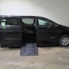 Black Chrysler Pacifica with BraunAbility Side Entry Automatic Fold Out conversion