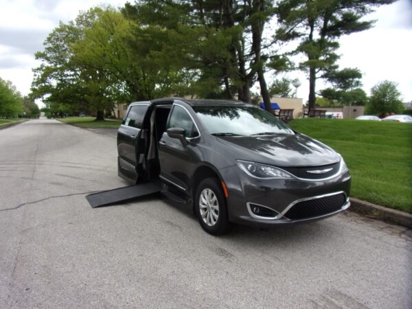 Grey Chrysler Pacifica with Vantage Mobility Side Entry Automatic In Floor conversion