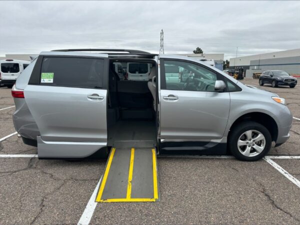 Silver Toyota Sienna with Vantage Mobility Side Entry Automatic In Floor conversion