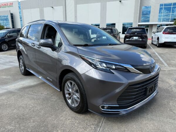 Grey Toyota Sienna with Driverge Rear Entry Manual Fold Out conversion