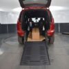 Red Chrysler Pacifica with BraunAbility Rear Entry Manual Fold Out conversion