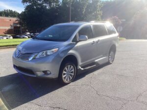 Silver Toyota Sienna with Vantage Mobility Side Entry Automatic In Floor conversion