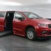 Red Chrysler Pacifica with BraunAbility Side Entry Automatic Fold Out conversion