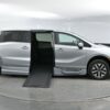 Silver Honda Odyssey with BraunAbility Side Entry Automatic In Floor conversion
